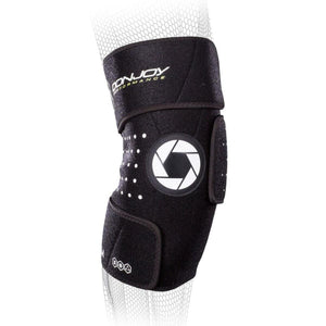 DonJoy black knee brace with circular hinge cover