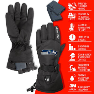 ActionHeat Seattle Seahawks 5V Battery Heated Gloves