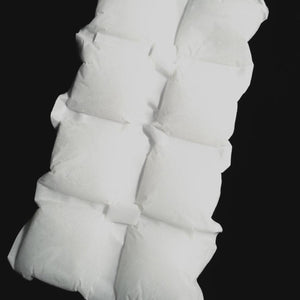 Oro Sports white segmented ice pack on black background