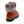 Cloud Nine Sheepskin brown leather ankle boot with faux fur trim and black lug sole