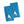 Two blue Alphacool cooling towels with white mountain logo