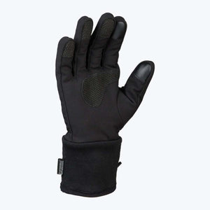 Mobile Warming black touchscreen compatible glove with textured grip palm