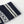 Hestra navy and white striped wool knit cuff