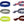 Six Chill-Its cooling bandanas in various colors and patterns including blue, American flag, camo, paisley, and flames