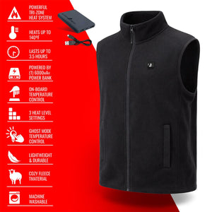 ActionHeat 5V Men's Classic Heated Fleece Vest