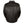 Back view of a black Milwaukee Leather motorcycle jacket with a quilted lower back panel