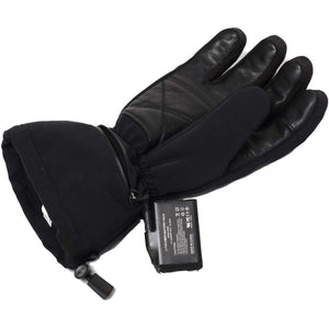 Savior Heat black heated glove with external battery pack attached