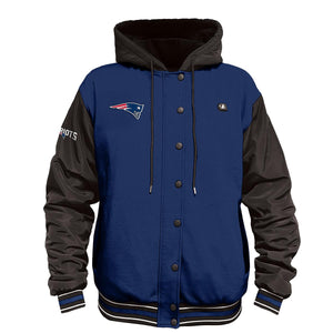 ActionHeat New England Patriots 5V Battery Heated Varsity Jacket