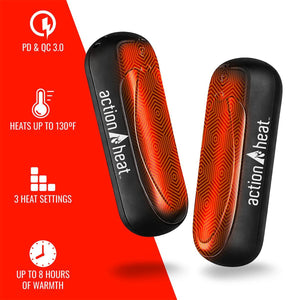 Open Box ActionHeat Classic Dual Magnetic Hand Warmer - Black