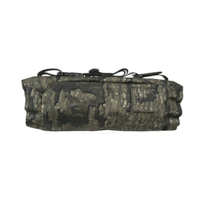 Cylindrical camouflage hunting hand warmer muff with adjustable black straps