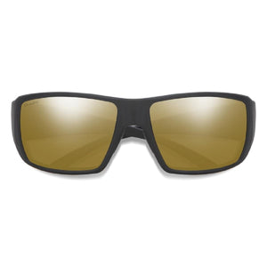 Smith Optics sunglasses with matte black frames and reflective bronze ChromaPop lenses