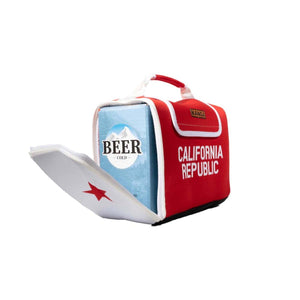 Kanga Coolers California Republic beer case cooler with open flap