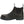 Brown leather Chelsea boot with black elastic side panels and thick rubber sole
