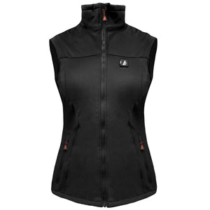 ActionHeat black sleeveless heated vest with front zipper and side pockets
