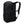 Back view of black Thule backpack showing padded shoulder straps and mesh back panel