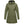 FjallRaven olive green hooded parka with front zipper and pockets