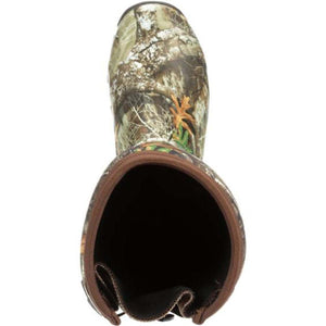 Top view of Muck camouflage rubber boot