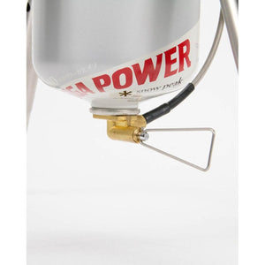 Snow Peak Giga Power fuel canister valve and metal handle