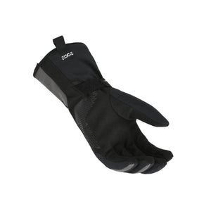 Macna black motorcycle glove with extended cuff and velcro strap