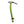 Black Diamond green ice axe with black head and spike