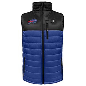 ActionHeat Buffalo Bills quilted heated vest in black and blue