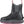 Korkers black waterproof ankle boot with grey accents and pink trim