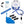 Polar Products Active Ice cold therapy system with cooler, therapy pad, tubing, power adapter, and instruction manual