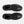 Top view of a pair of black tactical boots with laces