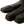 Close up of black Glovii leather glove fingers