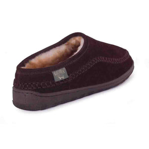 Cloud Nine Sheepskin brown suede slipper with sheepskin lining