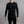 Man wearing a black Merino Skins long sleeve thermal crew neck top