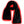Glovii black heated fleece scarf with red power button