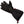 Glovii black heated glove with adjustable wrist strap and drawstring cuff