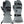 Mount Tec grey and black heated split finger gloves with adjustable wrist straps and zipper pocket