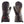 Zanier black heated mittens with adjustable wrist strap and zipper pocket
