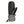 Seirus floral print mitten with black leather palm and adjustable wrist strap