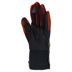 Mobile Warming black and red heated glove with textured grip palm