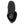 Neos black overshoe viewed from above showing the interior insole and adjustable strap
