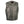 Milwaukee Leather grey distressed leather motorcycle vest with front zipper and four zippered pockets