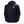 Helly Hansen navy blue hooded rain jacket with HH logo on chest