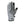 Seirus grey fleece glove with black wavy grip pattern on palm and black fingertip accents