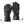 Gerbing black leather heated motorcycle gloves with power cables
