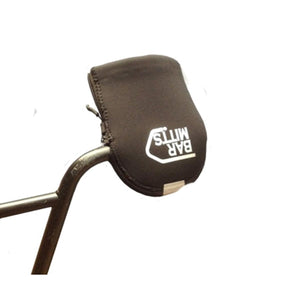 Black Bar Mitts handlebar cover attached to a bicycle handlebar