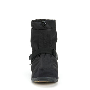Neos black waterproof overshoe with adjustable strap and toggle closure