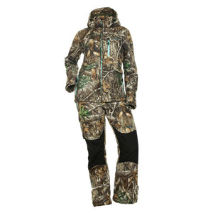 DSG Outerwear camo hunting jacket and pants set with black knee panels
