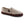 Acorn beige wool slipper with brown suede trim and elastic side gusset