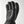Black leather glove with reinforced palm and stitched detailing