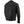 Back view of a black leather motorcycle jacket with stitched panel detailing