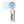 White Jacksonville Jaguars handheld portable fan with digital display