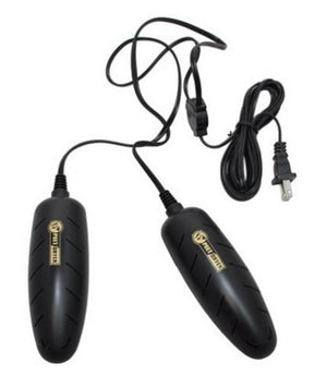 Peet portable shoe dryer with two black heating elements and power cord